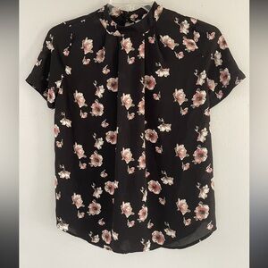 Floral Black Top by Sienna Sky